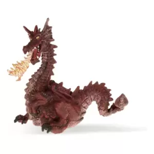 Image of Papo The Enchanted World Red Dragon with Flame Toy Figure, 3 Years...