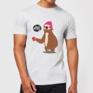 Image of Sloth Good Morning T-Shirt - Grey - 4XL