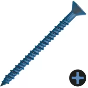 Image of DEWALT 6.3 x 45mm Countersunk Concrete Screw - Pack of 100 - Blue