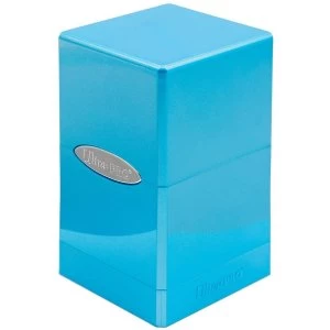 Image of Ultra Pro Hi-gloss Satin Tower Deck Box - Topaz