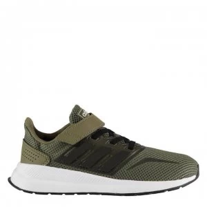 Image of adidas Falcon Shoes Kids - Khaki/Blk/Wht