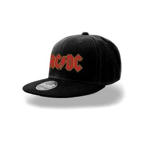 Image of Ac/Dc - Classic Logo Mens Snapback - Black