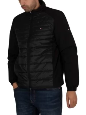 Image of Tech Mix Media Stand Collar Jacket