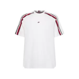 Image of Tommy Sport Global Stripe S/S Tee - White