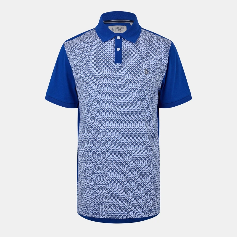 Image of Original Penguin Mens Short Sleeve Breathable Polo Shirt Mazarine Blue male Small