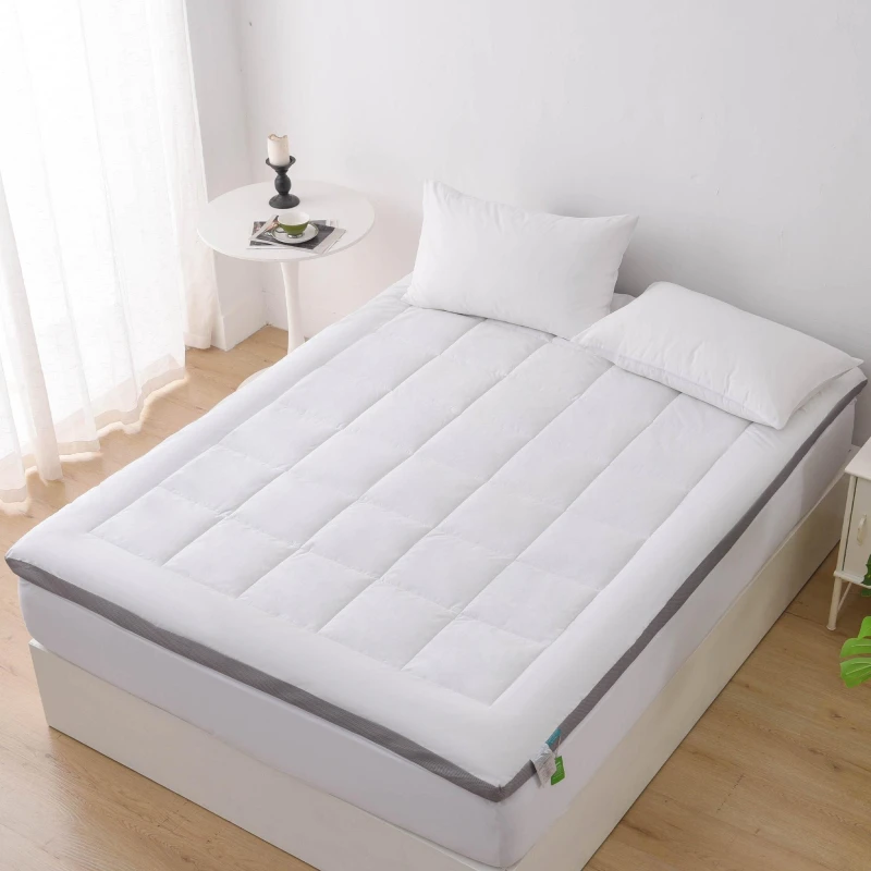 Image of Glamhaus Gel Memory Foam Mattress Topper - Oeko Tex 100 & Silvadur - Double White