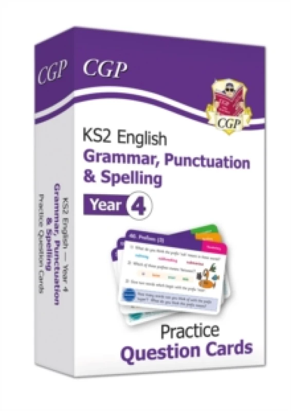 Image of KS2 English Year 4 Practice Question Cards: Grammar, Punctuation & Spelling Hardback