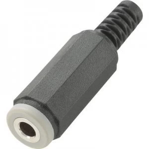 Image of 3.5mm audio jack Socket straight Number of pins 4 Stereo Black Conrad Components
