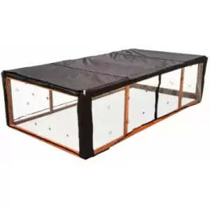 Image of Charlesbentley - Charles Bentley Guinea Pig / Pet Enclosed Run Waterproof Cover PET/RUN.02 - Black