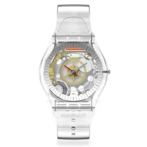Image of Swatch Quartz Clear Dial Clear Strap Unisex Watch SS08K109