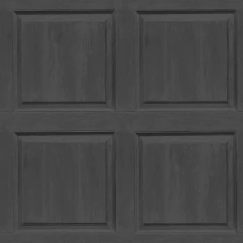 Image of Arthouse Washed Panel Wallpaper - Charcoal