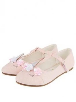 Image of Monsoon Girls Lola Unicorn Ballerina - Pale Pink, Size 4 Older