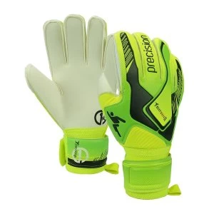 Image of Precision Junior Heatwave II GK Gloves Lime - Size 2
