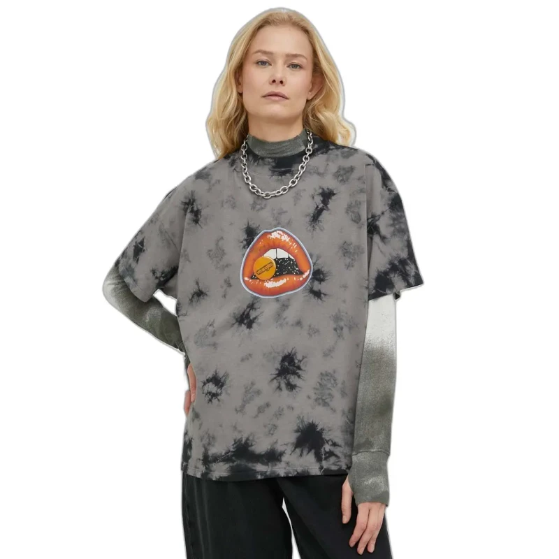 Image of Wrangler Womens T-Shirt Wrangler Girlfriend Noir Female M