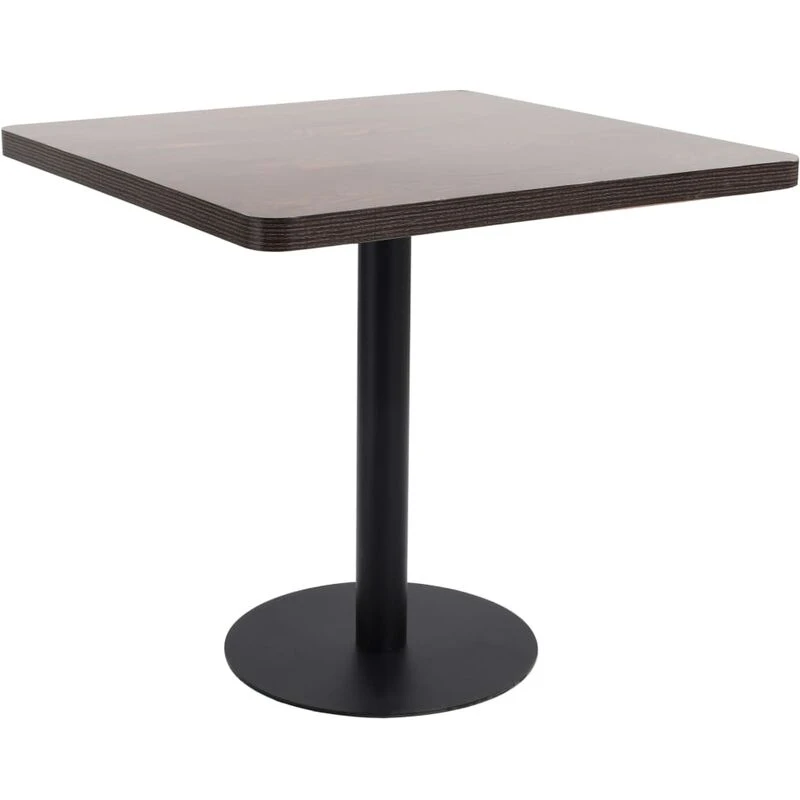 Image of VIDAXL Vidaxl - Bistro Table Dark Brown 80X80cm mdf 286434