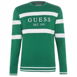 Image of Guess Guess Jack Crew Neck Sweatshirt - Field Grn G8R0