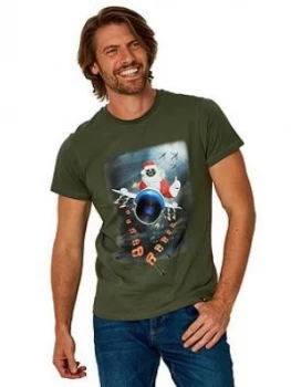 Image of Joe Browns Dropping Beats T-Shirt - Green , Green, Size S, Men