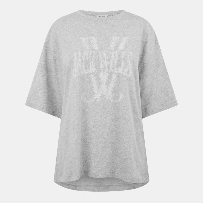 Image of Jack Wills Laundered T-Shirt Womens - Grey Grey 8