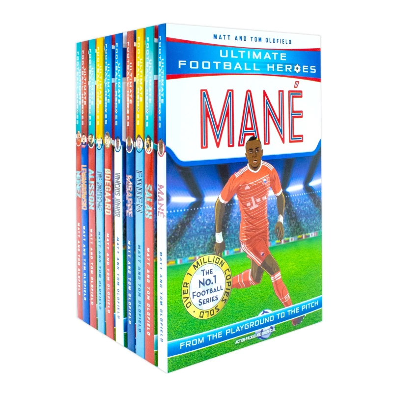 Image of Ultimate Football Heroes Series 10 Book Collection Matt And Tom Oldfield Mane Salah Foden Mbappe Matt & Tom Oldfield Books