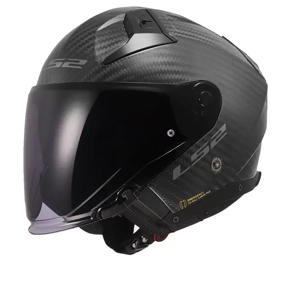 Image of LS2 OF603 Infinity II Matt Carbon-06 Jet Helmet Size S
