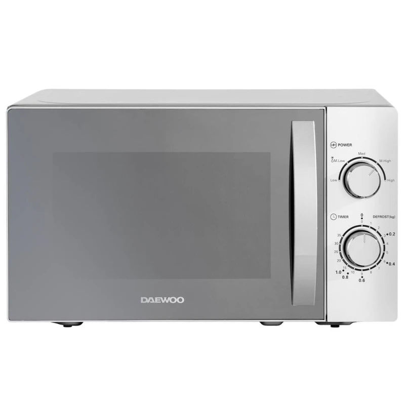 Image of Daewoo 20L 800W Microwave - Silver Silver Unisex