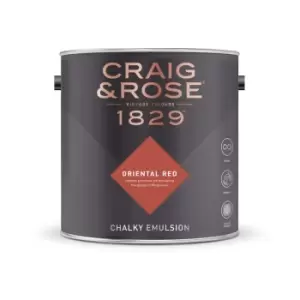Image of Craig & Rose Chalky Emulsion Oriental Red - 2.5L