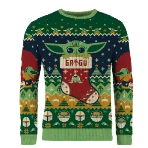 Image of Star Wars Baby Yoda Christmas Jumper (Size S)