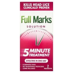 Image of Full Marks Head Lice Solution 100ml + Nit Comb