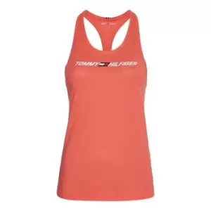 Image of Tommy Sport Graphic Mesh C-Nk Tank Top - Pink