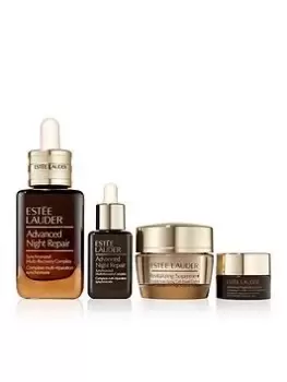 Image of Estee Lauder Nighttime Necessities Gift Set Worth &pound;129, Brown, Women