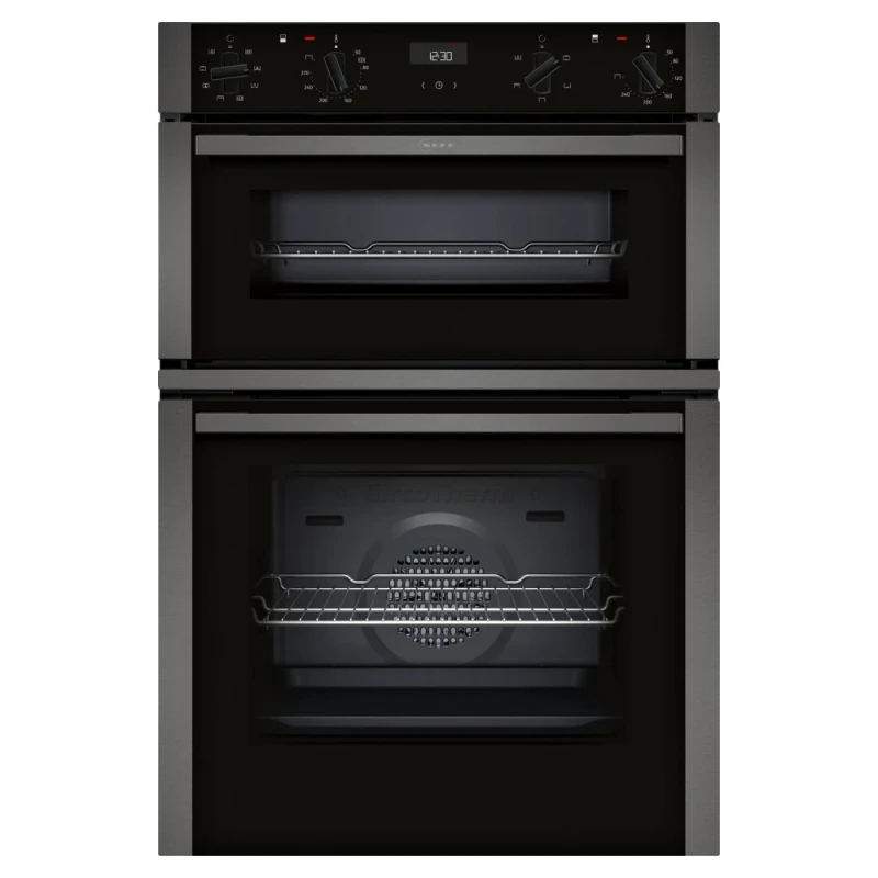 Image of NEFF N50 U1ACE2AG3B Built In Electric Double Oven - Graphite - A/B Rated