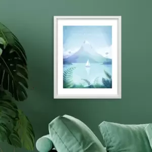 Image of The Art Group New Zealand Framed Print Blue