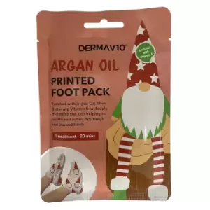 Image of DermaV10 Argan Oil Printed Foot Pack