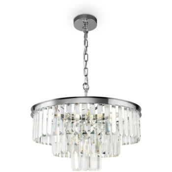 Image of Maytoni Classic - Revero Classic Revero 7 Light Chrome Pendant Ceiling Light