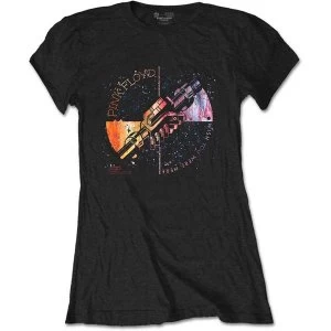 Image of Pink Floyd - Machine Greeting Orange Womens Medium T-Shirt - Black