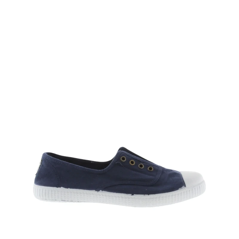 Image of Victoria Womens lace-up Trainers Victoria 1915 anglaise toile lavee Bleu Female 37 106623-30