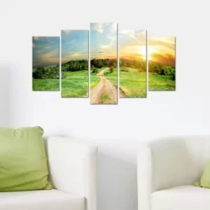 Image of 5M-61 Multicolor Decorative MDF Painting (5 Pieces)