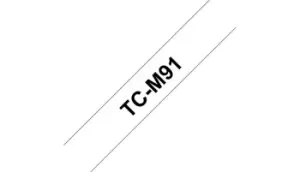 Image of Brother TCM-91 DirectLabel Black on Transparent 9mm x 7,7m for...