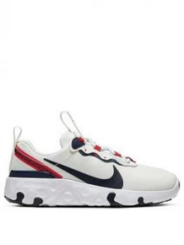 Image of Nike Renew Element 55 Childrens Trainers - White/Navy/Red