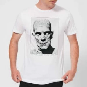 Image of Universal Monsters The Mummy Portrait Mens T-Shirt - White - L