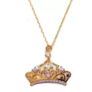 Image of Ladies Disney Sterling Silver Princess Necklace