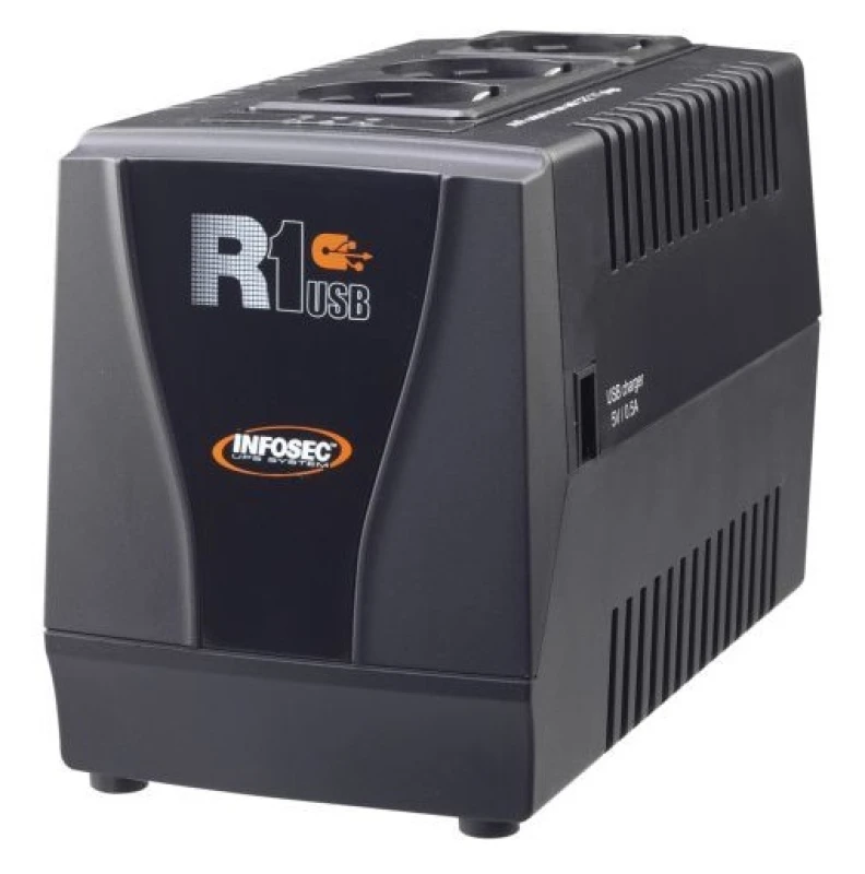 Image of Infosec R1 USB 1000 uninterruptible power supply (UPS) 1 kVA 500 W 3 A