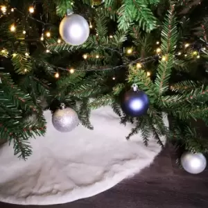 Image of 100CM Long Pile Plush Tree Skirt with Header