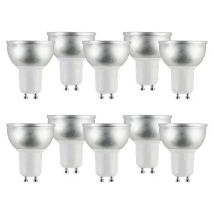 Image of electriQ Smart dimmable colour WiFi Bulb with GU10 short spotlight fitting - Alexa & Google Home compatible - 10 Pack
