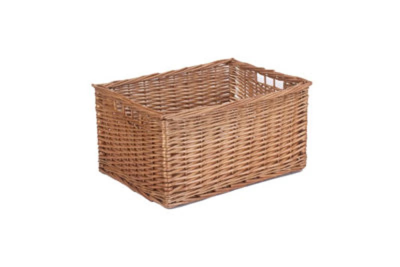 Image of Red Hamper St018-03 Wicker Double Steamed Open Storage Basket Large