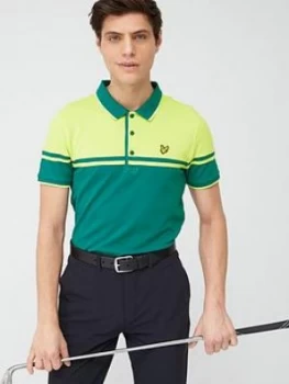 Image of Lyle & Scott Golf Croft Polo - Teal/Green
