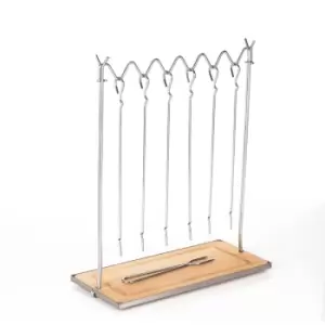 Image of Tower 6Pc Hanging Skewers With Stand S/Steel - Black