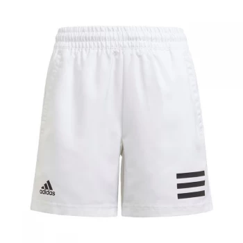 Image of adidas Club Tennis 3-Stripes Shorts Kids - White / Black