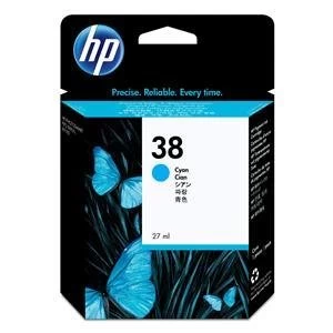 Image of HP 38 Cyan Inkjet Cartridge