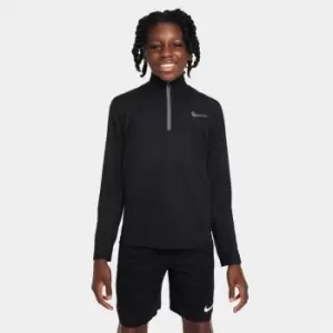 Image of Nike Dri-FIT Poly+ Big Kids (Boys') 1/4-Zip Training Top - Black
